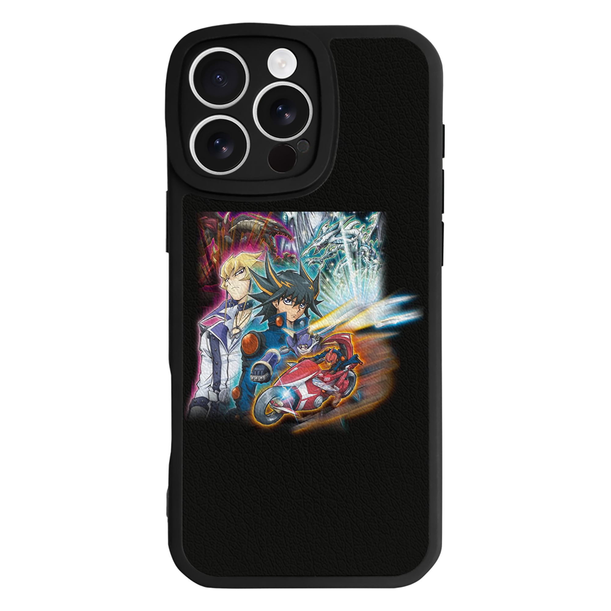 （画像用） 遊☆戯☆王 Yu-Gi-Oh! 【iPhone 16シリーズ対応】シリコンスマホケース（レザー調） 材質：シリコン